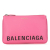 Balenciaga B Balenciaga Pink Calf Leather Ville Logo Pouch Italy