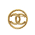 Chanel B Chanel Gold Gold Plated Metal CC Brooch France