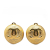 Chanel AB Chanel Gold Gold Plated Metal CC Clip On Earrings France