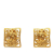 Chanel B Chanel Gold Gold Plated Metal CC Clip-On Earrings France