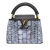 Louis Vuitton B Louis Vuitton Blue Satin Fabric Mini Sequin Capucines France