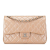 Chanel AB Chanel Brown Nude Caviar Leather Leather Jumbo Classic Iridescent Caviar Double Flap Italy