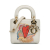 Christian Dior B Dior White Calf Leather x Niki De Saint Phalle Dioramour Mini Lady Dior Italy