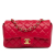 Chanel B Chanel Red Lambskin Leather Leather Mini Rectangular Classic Lambskin Single Flap France