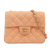 Chanel B Chanel Pink Salmon Lambskin Leather Leather Mini Square Classic Lambskin Single Flap France