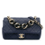 Chanel AB Chanel Blue Dark Blue Lambskin Leather Leather Small Lambskin Elegant Chain Single Flap Italy