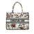 Christian Dior AB Dior White with Multi Canvas Fabric Medium Jardin Botanique Book Tote Italy