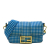 Fendi B Fendi Blue Nylon Fabric Joshua Vides Mini Convertible Baguette Italy