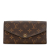 Louis Vuitton B Louis Vuitton Brown Monogram Canvas Canvas Monogram Portefeuille Sarah Wallet France