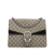 Gucci B Gucci Brown Beige with Black Canvas Fabric Medium GG Supreme Dionysus Shoulder Bag Italy