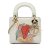 Christian Dior AB Dior White Calf Leather Niki De Saint Phalle Mini skin Dioramour Lady Dior Italy