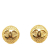 Chanel B Chanel Gold Gold Plated Metal CC Clip-On Earrings France