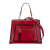 Fendi B Fendi Red Calf Leather Small Runaway Satchel Italy