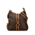 Celine B Celine Brown Coated Canvas Fabric Macadam Crossbody Italy