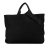 Prada B Prada Black Canvas Fabric Canapa Drill Tote Italy