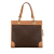 Celine B Celine Brown Coated Canvas Fabric Macadam Handbag Italy