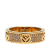 Fendi B Fendi Gold Gold Plated Metal F Is Fendi Crystal Band Ring Italy