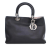 Christian Dior AB Dior Black Calf Leather Medium Diorissimo Satchel France