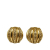 Chanel B Chanel Gold Gold Plated Metal CC Clip-On Earrings France