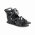 Balenciaga Roman ankle sandals in grey suede & leather