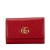 Gucci B Gucci Red Calf Leather GG Marmont Key Case Italy