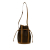 Celine B Celine Brown Coated Canvas Fabric Macadam Bucket Italy