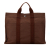 Hermès AB Hermès Brown Canvas Fabric Herline MM Tote France