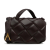 Bottega Veneta AB Bottega Veneta Red Bordeaux Calf Leather Maxi Intrecciato Padded Top Handle Bag Italy