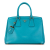 Prada B Prada Blue Turquoise Saffiano Leather Lux Parabole Tote Italy