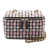 Chanel AB Chanel Pink Light Pink with Multi Tweed Fabric Pearl Crush Vanity Case with Chain Italy