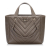 Chanel B Chanel Brown Dark Brown Calf Leather CC Chevron Satchel Italy