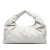 Bottega Veneta AB Bottega Veneta White Ivory Lambskin Leather Leather The Shoulder Pouch Italy