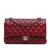 Chanel AB Chanel Red Dark Red Caviar Leather Leather Medium Classic Caviar Double Flap France