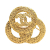 Chanel AB Chanel Gold Gold Plated Metal CC Triple Circle Brooch France