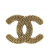 Chanel AB Chanel Gold Gold Plated Metal CC Brooch France