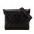 Chanel B Chanel Black Lambskin Leather Leather CC Quilted Lambskin Flap France