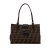 Fendi B Fendi Brown Canvas Fabric Zucca Shoulder Bag Italy