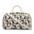 Bottega Veneta AB Bottega Veneta White Calf Leather In Mist Intrecciato Flocked Velvet Bouquet Duffel Bag Italy