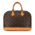 Louis Vuitton B Louis Vuitton Brown Monogram Canvas Canvas Monogram Alma PM France