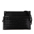 Bottega Veneta AB Bottega Veneta Black Calf Leather Intrecciato Double Pouch Bag Italy