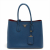 Prada Double Saffiano Leather 2-Ways Tote Bag Blue