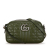 Gucci B Gucci Green Olive Green Calf Leather Small GG Marmont Aria Matelasse Camera Bag Italy