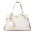 Prada B Prada White Calf Leather Vitello Daino Satchel Romania