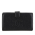 Chanel B Chanel Black Caviar Leather Leather CC Long Wallet France