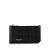 Saint Laurent B Saint Laurent Black Calf Leather Embossed Coin Case Italy