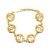 Chanel B Chanel Gold Gold Plated Metal CC Chain Bracelet France