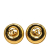 Chanel B Chanel Gold Gold Plated Metal CC Round Clip On Earrings France