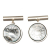 Hermès AB Hermès Silver Silver Metal Clou de Selle Cufflinks France