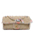 Chanel AB Chanel Brown Beige with Multi Straw Natural Material CC Country Flap Italy