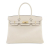 Hermès AB Hermès White Ivory Calf Leather Epsom Birkin Retourne 30 France